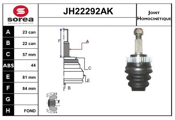 KIT CV JOINT AVEC KR083 - SCENIC