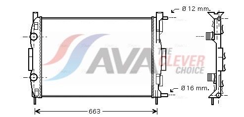 AVA Deutschland RTA2308 Kühler, Motorkühlung