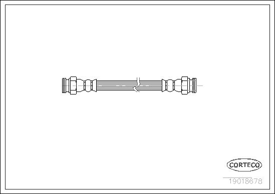 FLEXIBLE DE FREIN PSA 504-604, G  0705