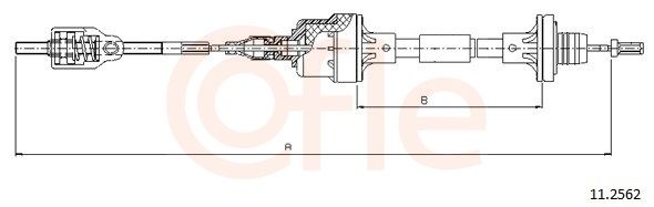 COFLE 11.2562 - Seilzug, Kupplungsbet&auml;tigung