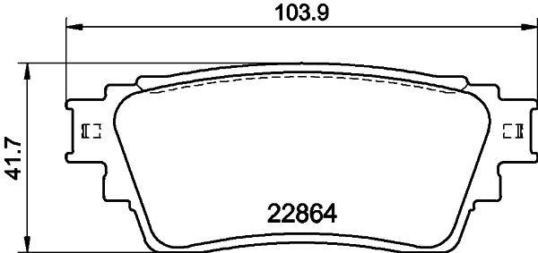 Brake Pad Set, disc brake 8DB 355 040-501