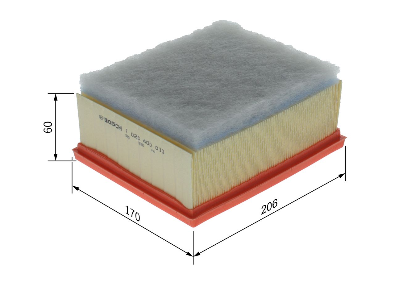 BOSCH F 026 400 010 - Luftfilter