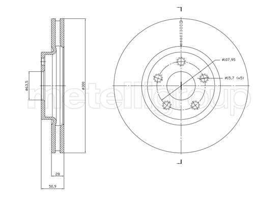 Brake Disc 800-1834C