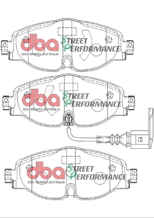 DBA SP PERFORMANCE BRAKE PADS [ VW Golf MK7 F ] R90 Approved - TecDoc Only