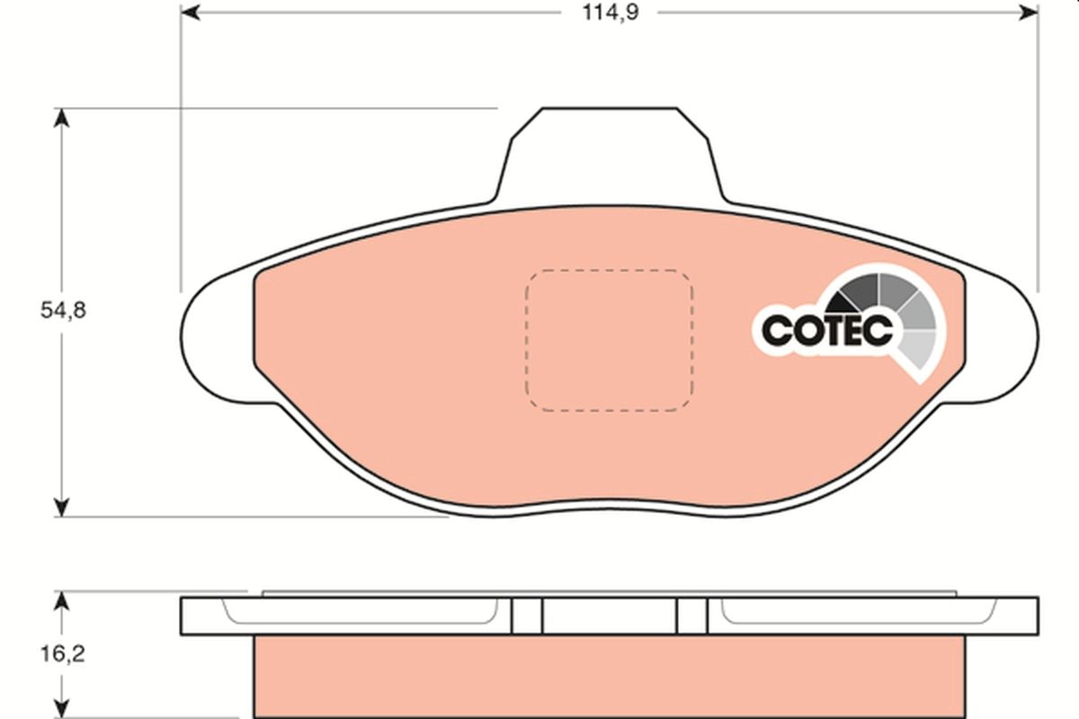 Brake Pad Set, disc brake GDB1099