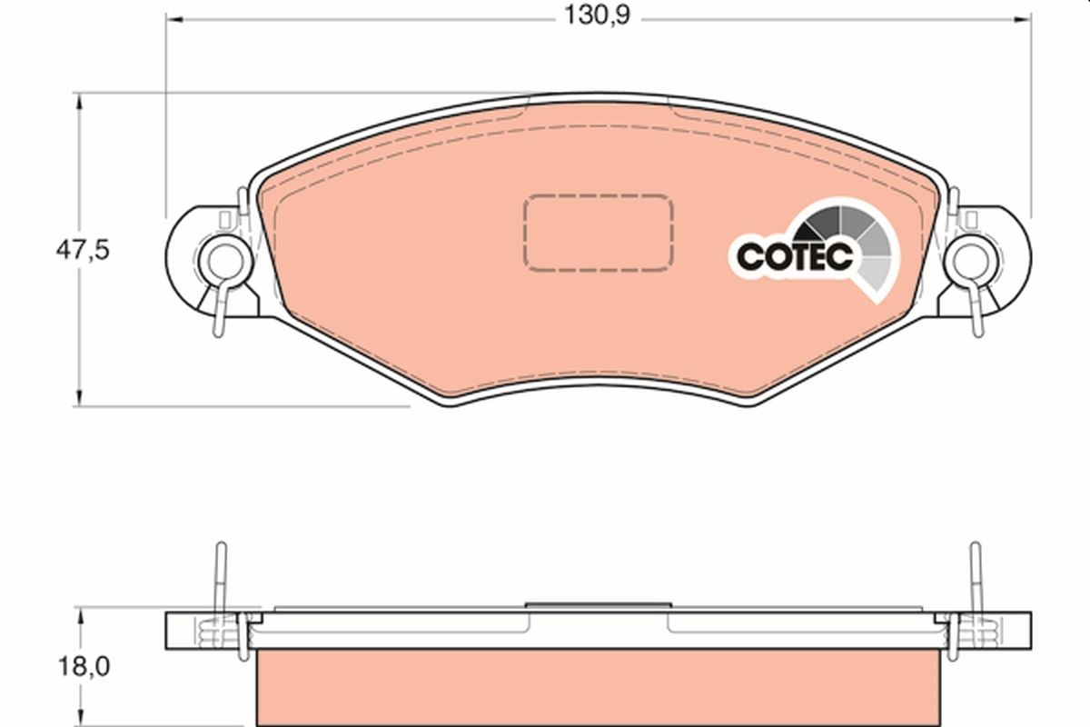 Brake Pad Set, disc brake GDB1361