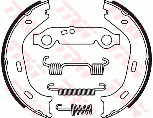 Brake Shoe Set, parking brake GS8218