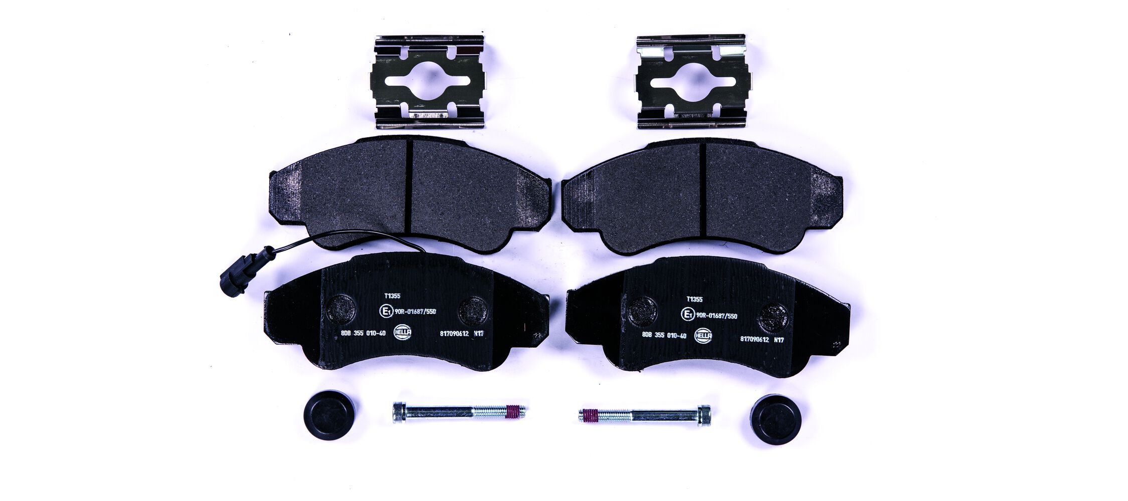 HELLA 8DB 355 010-401 - Bremsbelagsatz, Scheibenbremse