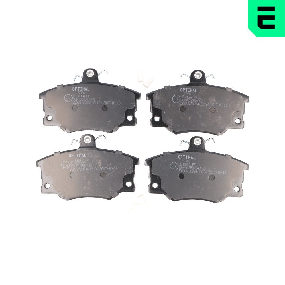 OPTIMAL BP-09366 - Bremsbelagsatz, Scheibenbremse
