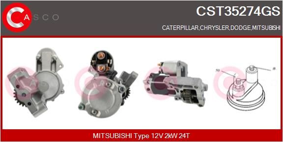 CST35274GS CASCO Genuine önindító