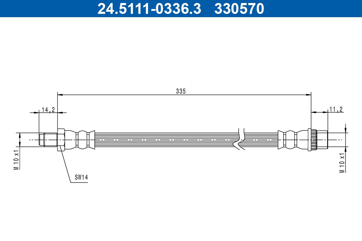 ATE 24.5111-0336.3 - Bremsschlauch