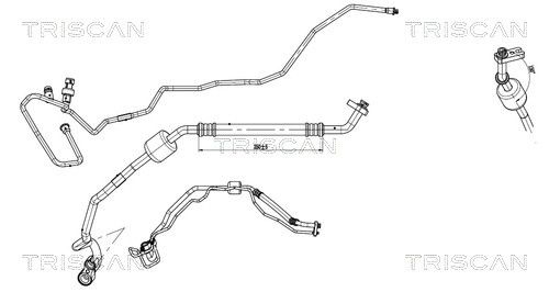 TRISCAN 9010 24014 High-/Low Pressure Line, air conditioning