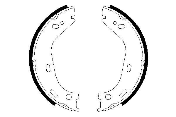 Brake Shoe Set, parking brake 0 986 487 126