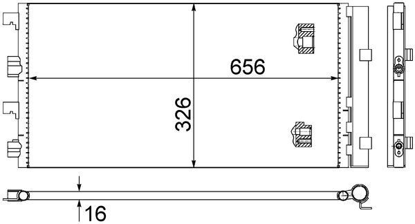 AC 724 000S MAHLE BEHR kondenzátor, klíma