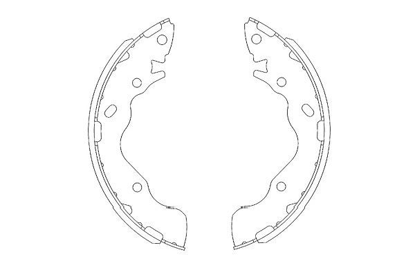 Brake Shoe Set KBS-3402