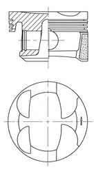 KOLBENSCHMIDT 41705600 - Kolben
