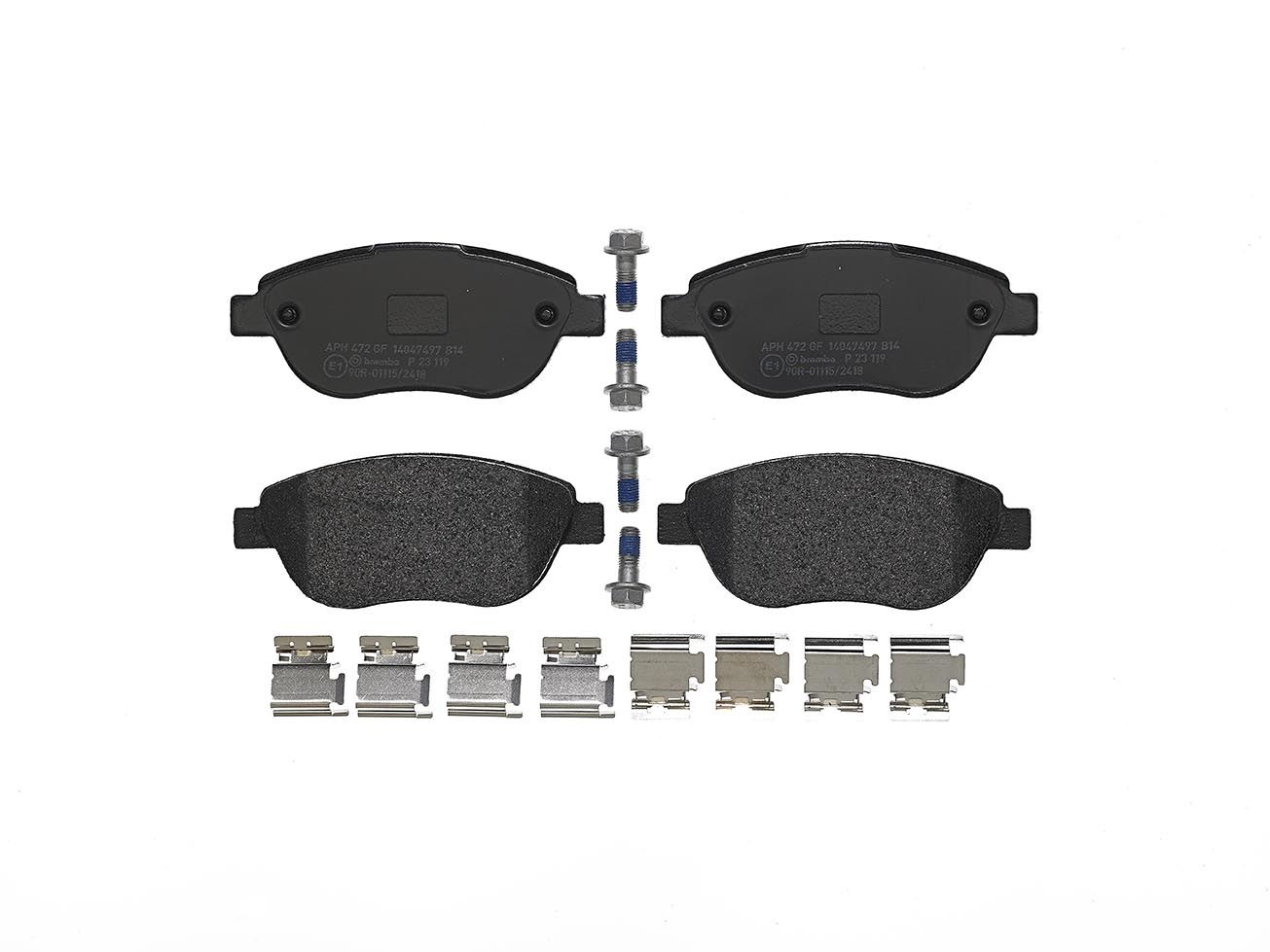 BREMBO P 23 119 - Bremsbelagsatz, Scheibenbremse PRIME LINE