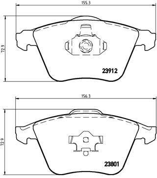 Brake Pad Set, disc brake P 10 012