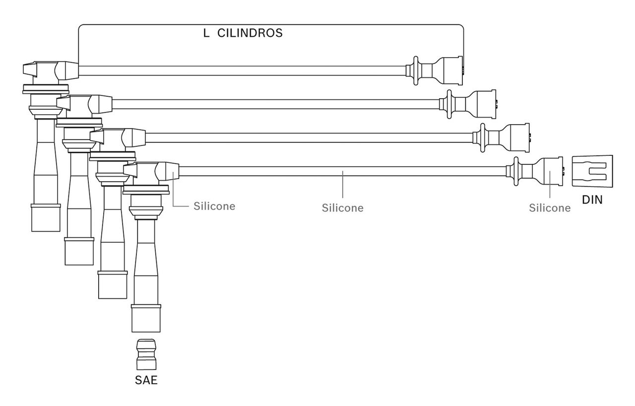 Juego de cables de encendido