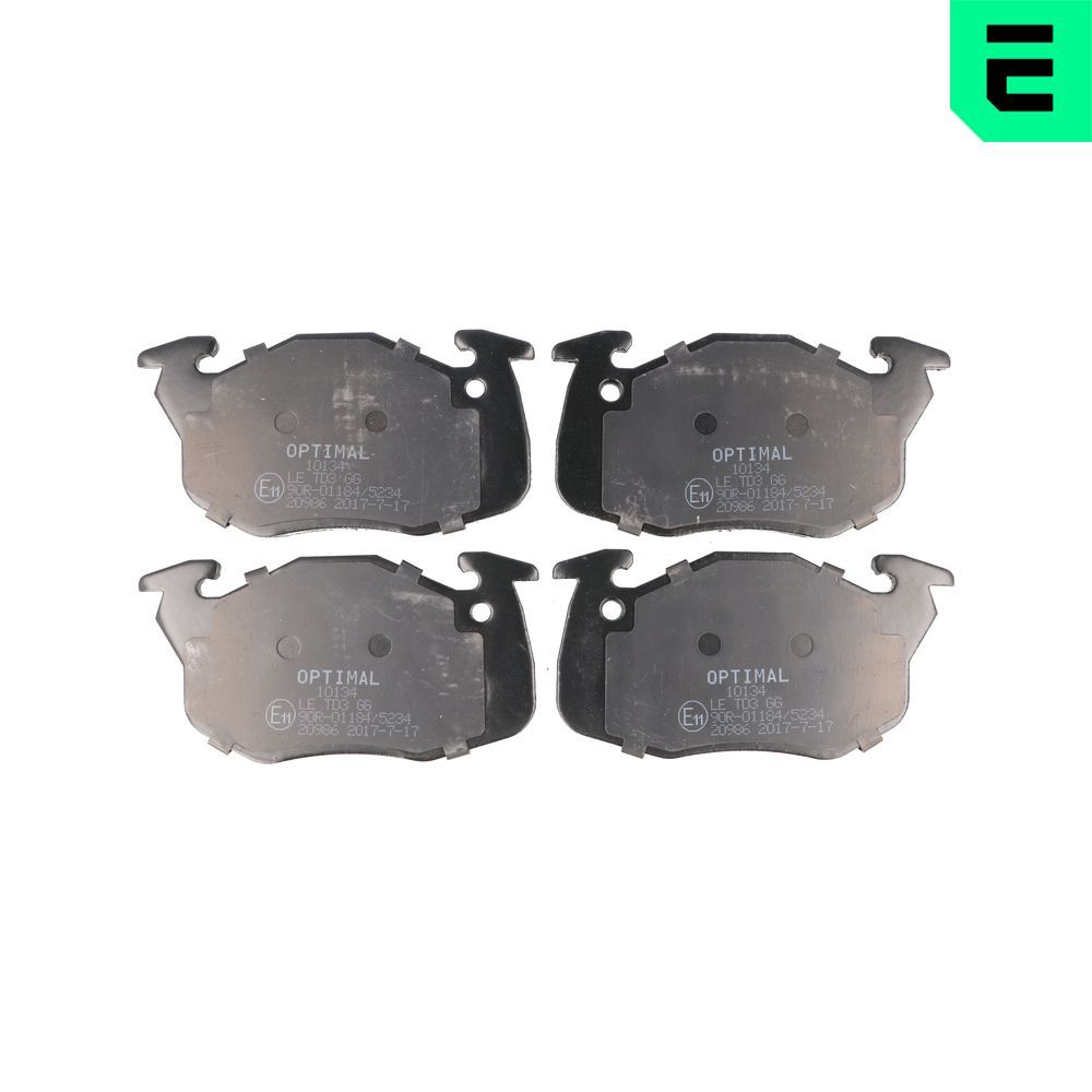 OPTIMAL BP-10134 - Bremsbelagsatz, Scheibenbremse
