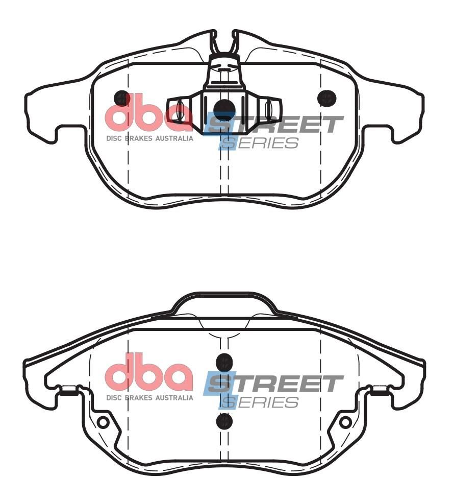 DBA SS STREET SERIES BRAKE PADS [ Holden & SAAB 2003-2014 F ] - TecDoc Only