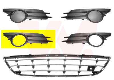 VAN WEZEL 3750594 - L&uuml;ftungsgitter, Sto&szlig;f&auml;nger ** Equipart **