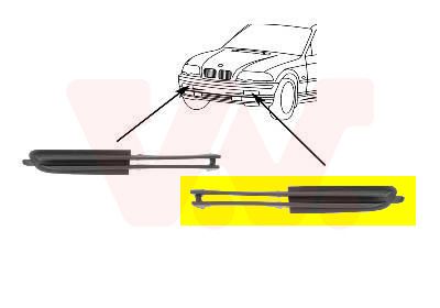 VAN WEZEL 0646587 - L&uuml;ftungsgitter, Sto&szlig;f&auml;nger