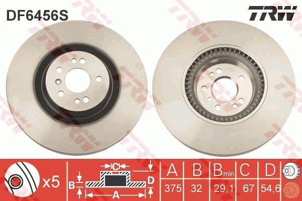 TRW BRAKE DISC - TecDoc 1