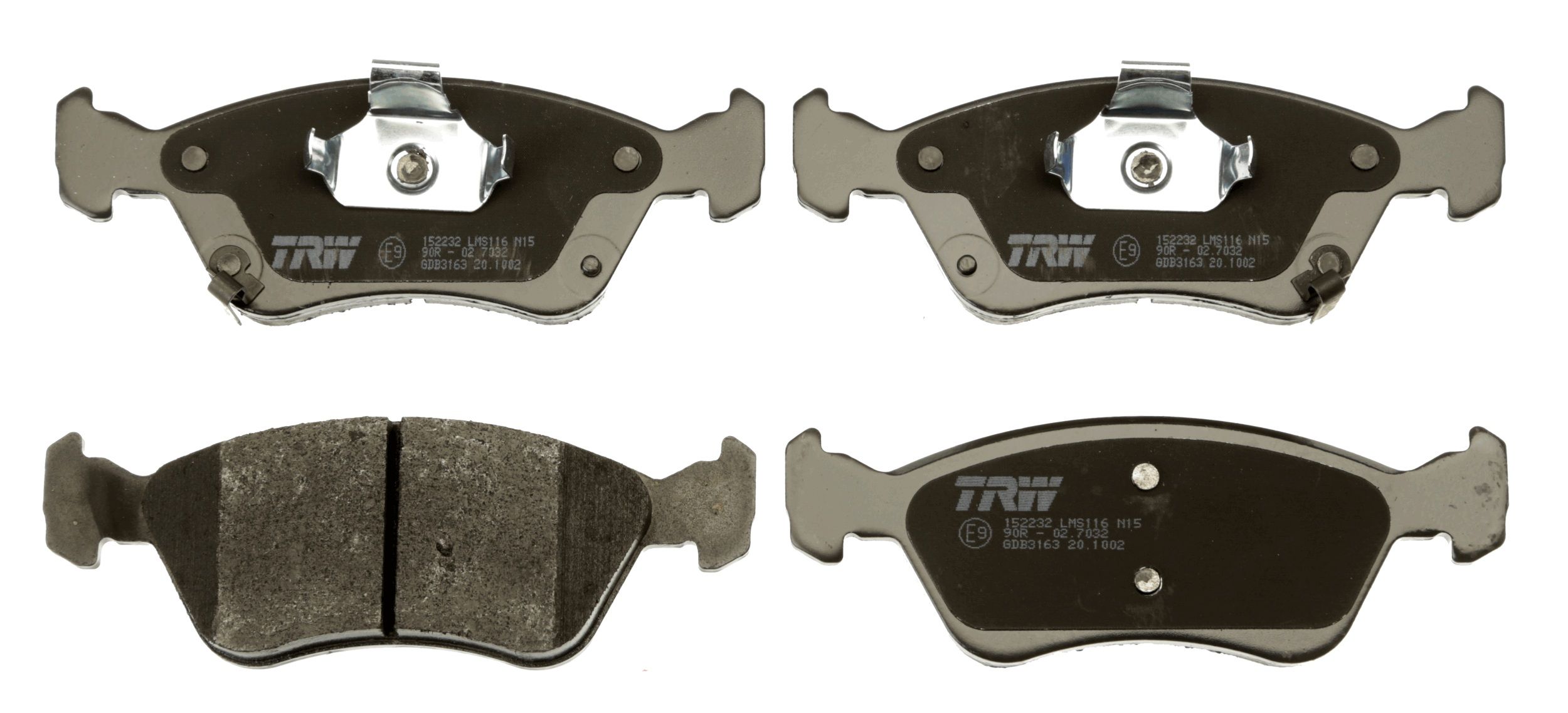 TRW DISC BRAKE PADS - TecDoc 2