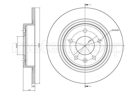 Brake Disc 23-1004C