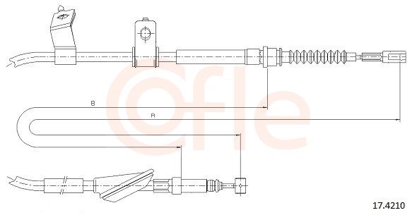 COFLE 17.4210 - Seilzug, Feststellbremse
