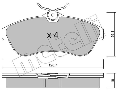 Brake Pad Set, disc brake 22-0329-0