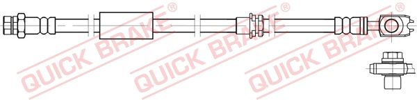 58.833X QUICK BRAKE fékcső
