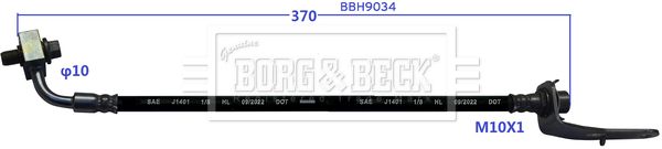 BBH9034 BORG & BECK fékcső