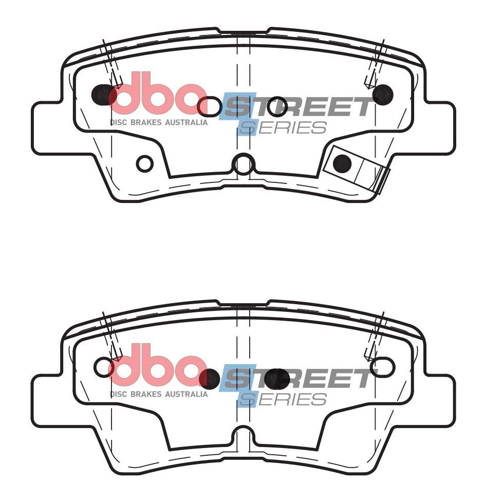 DBA SSEV STREET SERIES BRAKE PADS [ Hyundai Ioniq / Kona /  Kia Niro 2017 - On R ] - TecDoc Only