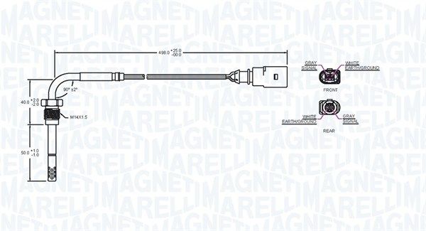 Sensor, Abgastemperatur