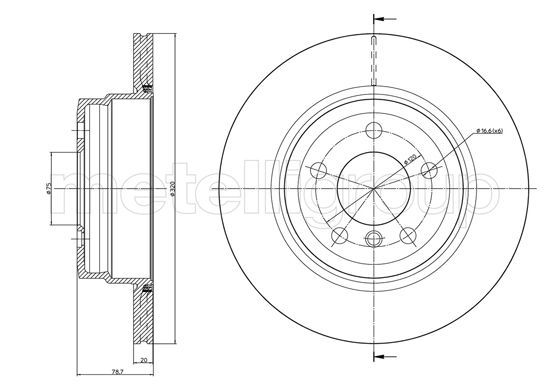 Brake Disc 23-1025C