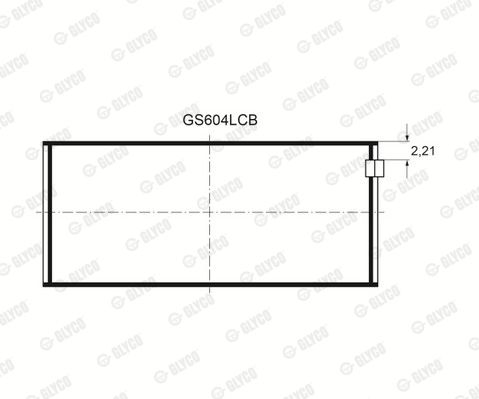 GS604LCB GLYCO csapágy
