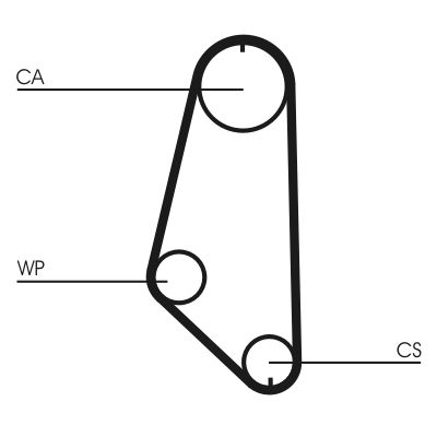 CONTINENTAL CTAM CT720WP1 Water Pump & Timing Belt Kit
