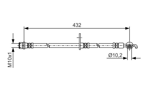 BOSCH 1 987 481 A58 Brake Hose