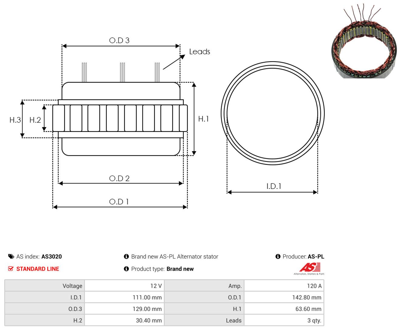 Stator, Generator