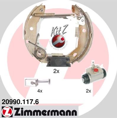 20990.117.6 ZIMMERMANN KIT Z fékpofakészlet