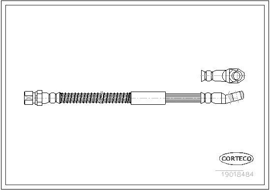 FLEXIBLE DE FREIN VAZ LADA NIVA  0705