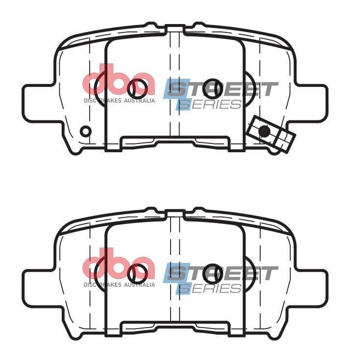 DBA SS STREET SERIES BRAKE PADS [ Honda Acura & MDX 2001-2014 r ] - TecDoc Only