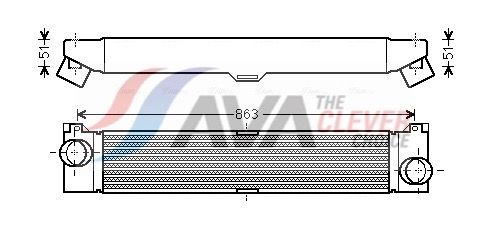 AVA QUALITY COOLING FTA4360 - Ladeluftk&uuml;hler