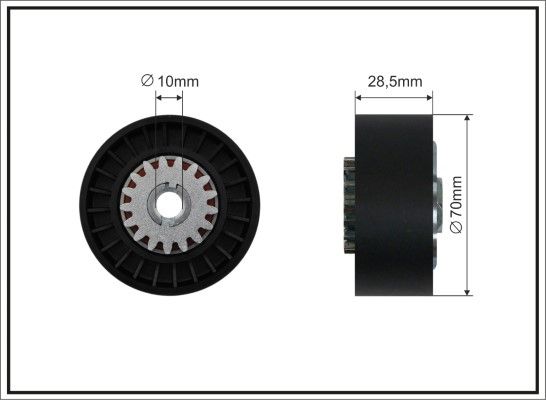 Tensioner Pulley, V-ribbed belt 340-68