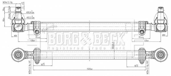 BTR33267 BORG & BECK vezetőkar