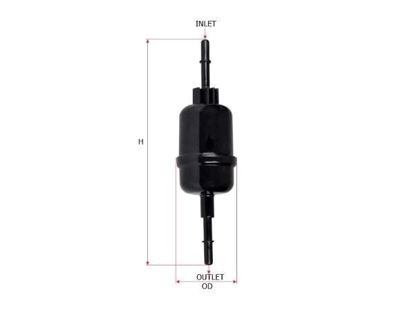 FUEL FILTER FITS Z629 - TecDoc Only