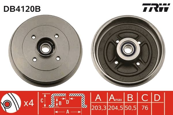 TAMBOUR DE FREIN + ROUL.