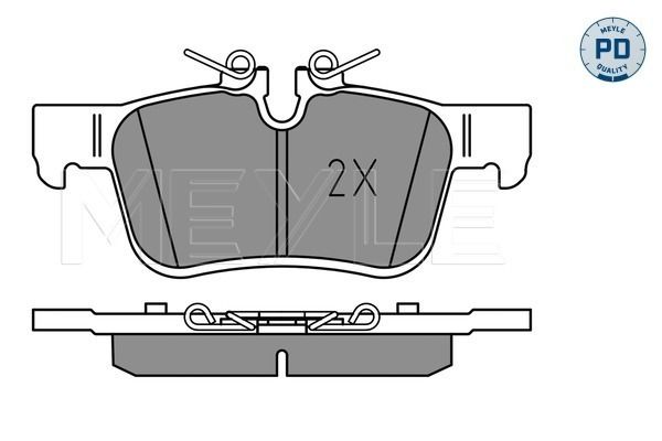 Brake Pad Set, disc brake 025 225 6816/PD